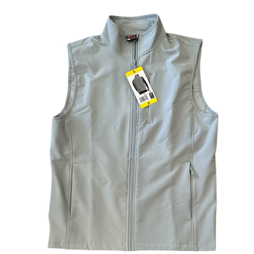 HEAT 32 degrees NEW with tags Stylish Gray Zip-Up Vest Sz S